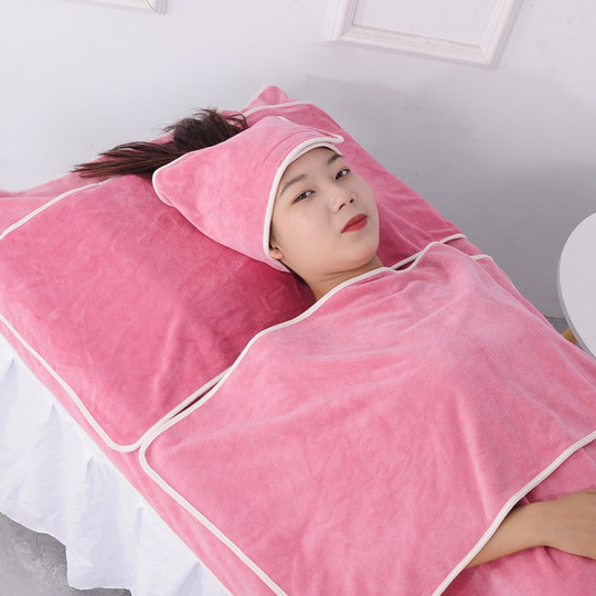 Beauty salon special Baotou towel, skin management towel, lint-free, absorbent, soft, with Velcro headband