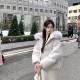 Mengmeng Ja White House Qiuliyuan thickened 90 white duck down down jacket for women winter detachable fur collar little jacket