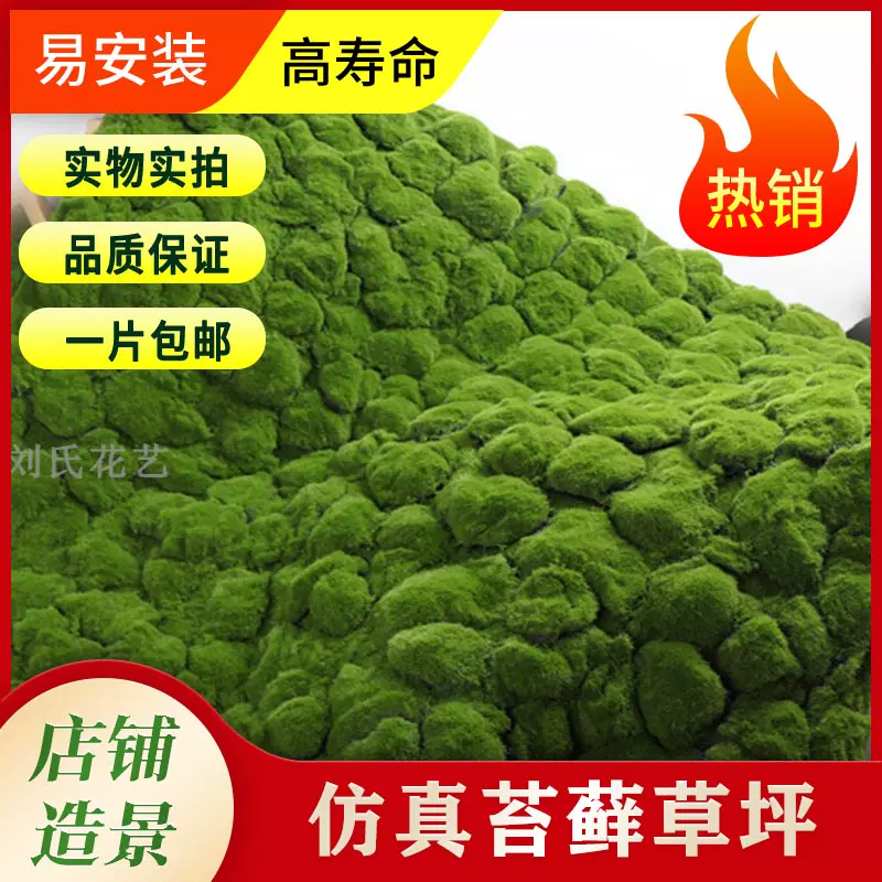 仿真绿植墙青苔藓草皮人造苔草草坪盆景草场景橱窗假