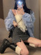 Large size fat girl denim skirt for women in spring and autumn new style with high waist slim hot girl short skirt with hip skirt pants