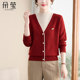 Western mom autumn and winter fashion fake two-piece knitted sweater new fleece sweater middle-aged and elderly women's bottoming top