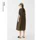 AUM Summer Renaissance Retro Murama Silk Loose A-Printed Dress Long Dress Women

