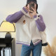 Half turtleneck casual loose casual style sweater women's top coat autumn and winter new Korean style sweater cardigan