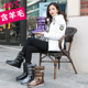 Winter snow boots for women 2025 new fashionable mid-tube waterproof non-slip plus velvet Northeast cotton shoes thickened long boots
