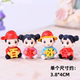 Christmas decoration ornaments beautiful girl couple doll micro landscape decoration DIY handmade glue material making
