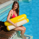 Water inflatable hammock sofa floating bed foldable summer backrest floating row recliner swimming chair swimming ring
