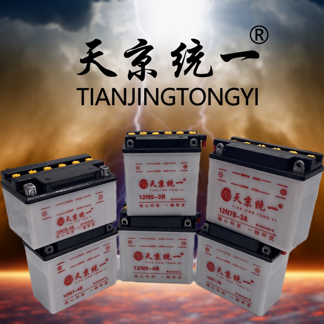 Tianjing unified 12v motorcycle battery Haojue 125-8 Diamond Leopard Silver Leopard 12N9A large capacity battery universal