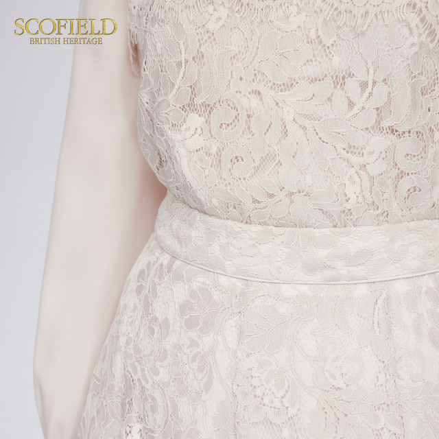 Scofield women's semi-turtleneck intellectual elegant dignified hollow lace spliced ​​shirt temperament top autumn