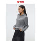 
SPAO Korean style 2025 spring new product women's easy to match temperament solid color lapel sweater SPKWF11G02