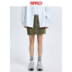 SPAO Korean style summer ladies fashion style solid color skirt denim skirt