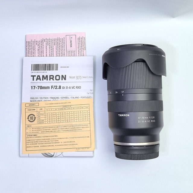 Tamron 17-70mm F2.8 E-mount X-mount 1770 anti-shake travel video mirrorless zoom lens