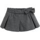 Bow tied woolen skirt for women 2024 winter new thickened high waist slimming A-line skirt versatile short skirt