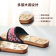 Guisen comfortable and cool flat-heeled wooden slippers for men and women, foot acupoint massage, summer home anti-slip wooden clogs

