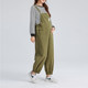 Maternity overalls, spring and autumn style, wide-leg trousers for outer wear, small maternity wear, autumn wear, no need to take off, large size pure cotton pants