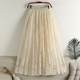 2024 new spring and summer hollow hook lace skirt fat girl versatile high waist slim fit slim long skirt
