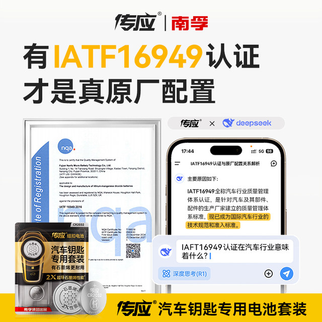 Suitable for Volkswagen Lavida Sagitar Tiguan L Lingdu FAW Bora Golf Passat Mattan SAIC CC Car Key Battery Remote Control Nanfu Chuanying CR2032 Button Electronic Plus