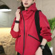 European hooded large-size jacket for women 2025 autumn new loose slim fashionable sports jacket top