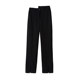Irregular slit suit pants for women, large size fat girl, mm high waist, slim and drooping casual pear-shaped body trousers
