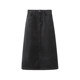 Skirt for women with thick hips and thighs, plus-size denim a-line skirt for fat girls, mid-length pear-shaped skirt