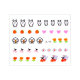 Children's cartoon nail stickers princess baby waterproof nails sticker flower, child toy, little rabbit gum -gel nails sticker

