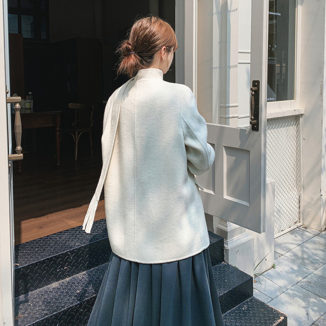 
Boutique women's outerwear cashmere double-sided cashmere coat