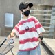 Boys summer thin short-sleeved T-shirt 2025 new children's summer wear street frying half-sleeved pure cotton T-shirt handsome boy t-shirt