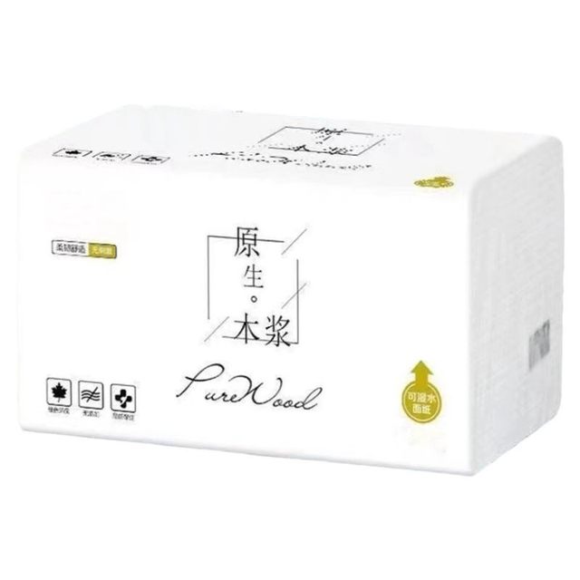 Yunrou tissue paper is originally flexible, skin-friendly, suitable for mothers and infants, no additives, no fluorescent agents, thickened and lengthened, four layers of wettable water