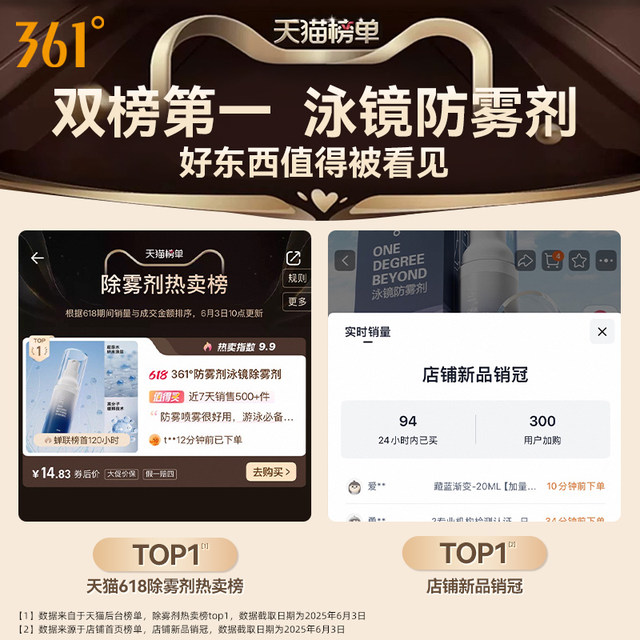 361 degree swimming goggles anti-fog agent swimming equipment swimming goggles application professional swimming goggles waterproof anti-fog high-definition spray