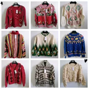 立体浮花毛衣女 新人首单立减十元 22年3月 淘宝海外