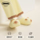 chikoku cute cat paw print waterproof cotton slippers for women winter home warm foot arch thick-soled kitten cotton slippers for men