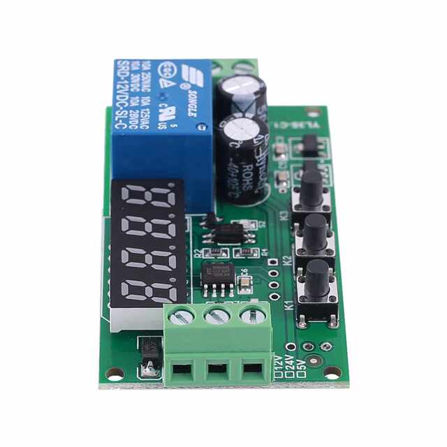 DC 12V Pulse Counter High Level Trigger Relay Module 0-10KHz