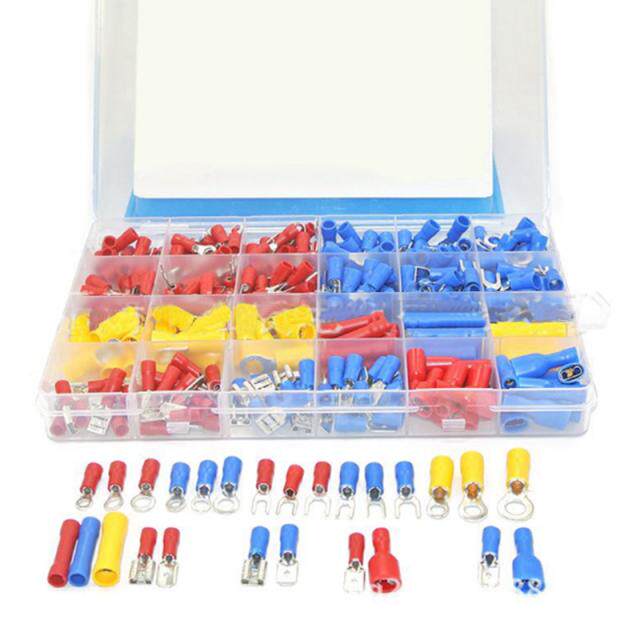 373Pcs Electrical Connector Kit Assorted Insulated Electrica