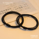 High -elastic durable hair head rope 2023 double -colored hair ring rubber band female tie scoop case temperament black hair