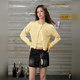 UNIFREE simple knitted cardigan sleeveless vest two-piece miu-style dressing high-zhishen slim fit top