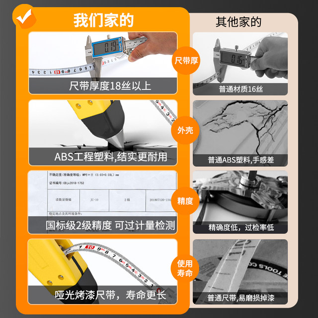 Large tape measure 50 meters 30m soft ruler steel ruler 100 meters long tape measure meter ruler steel tape measure construction engineering measurement portable ruler