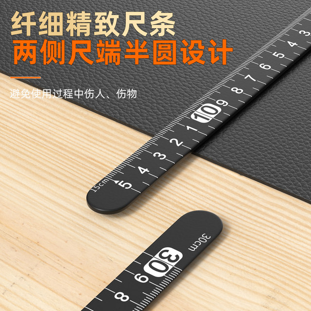 Right-angle ruler 90-degree stainless steel woodworking special high-precision ruler industrial-grade thickened right-angle ruler steel ruler