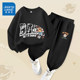 Zhenvis children's clothing boys set autumn and winter children 2025 new plus sweater boys winter sportswear

