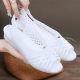 Sandals Women's Summer Casual Fashion Middle-aged and Elderly Mothers Retro Casual Plastic Shoes Flat Sole Anti-Slip Fish Mouth Shoes