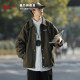 Huili jacket men's lapel jacket thickened spring and autumn 2024 new trendy handsome long-sleeved shirt baseball suit
