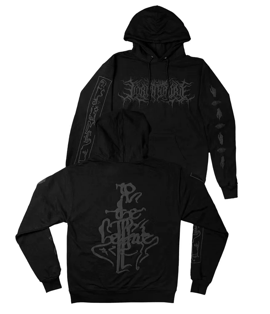 Американская рэп/метал группа Lorna Shore Nuclear Nuclear Band Slam Deathcore Official River Holding Hats Sanskrit Book of Sanskrit