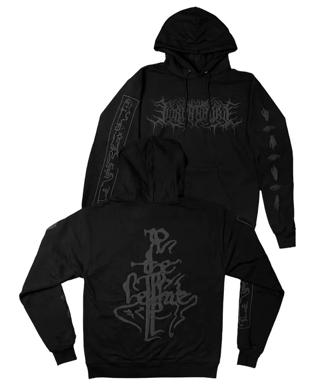 Американская рэп/метал группа Lorna Shore Nuclear Nuclear Band Slam Deathcore Official River Holding Hats Sanskrit Book of Sanskrit