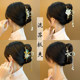 Ancient style Hanfu tassel hair clip for women with big shark clip horse face skirt accessories grab clip hairpin headgear