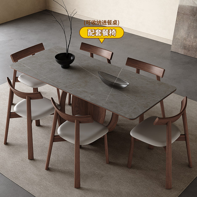 Photo inspiration: Fresh Look at Nordic Solid Wood Slate Dining Table Modern Simple Household Small