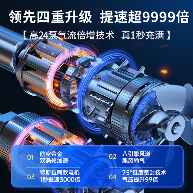 Leben Car Wireless Air Pump Portable Car Electric Pump Car Tire Car Inflator