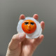 Japan's genuine QUALIA beautiful man's face omelette gashapon egg yolk food mimicry spoof trendy ornaments
