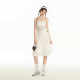 CyNi gentle style versatile white spliced ​​cake skirt long skirt skirt women's design sense French high waist slim o