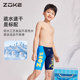 Zoke new style of children's mid-to-large boys professional racing training competition five-point swimming trousers