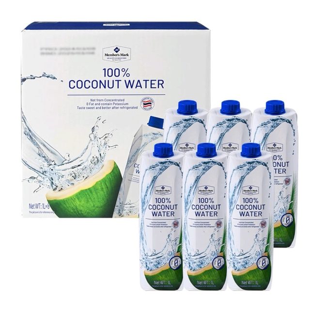 Sam's Purchasing Agency Thailand Member's Mark Coconut Water Imported Coconut Milk Coconut Juice Juice Drink 1L*2 Bottles