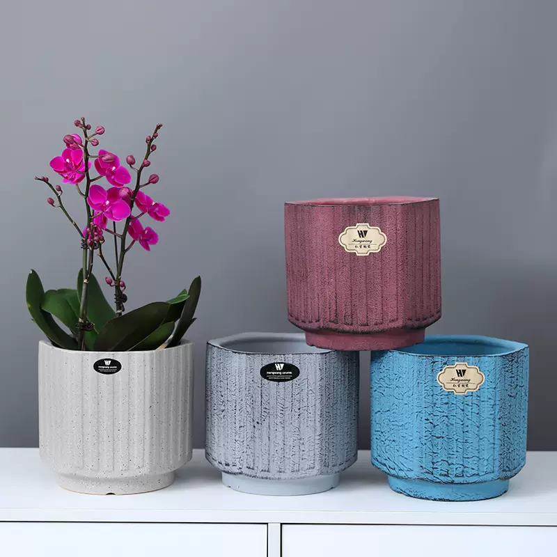 多角六边形陶瓷花盆个性创意阳台桌面绿植花卉多肉花