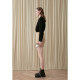 DAMOWANG Autumn and Winter New Deconstructed Spliced ​​Short Skirt Slim A-line Short Skirt